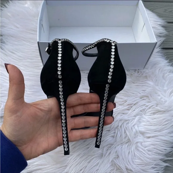 Steve Madden Rhinestone Strap Heels